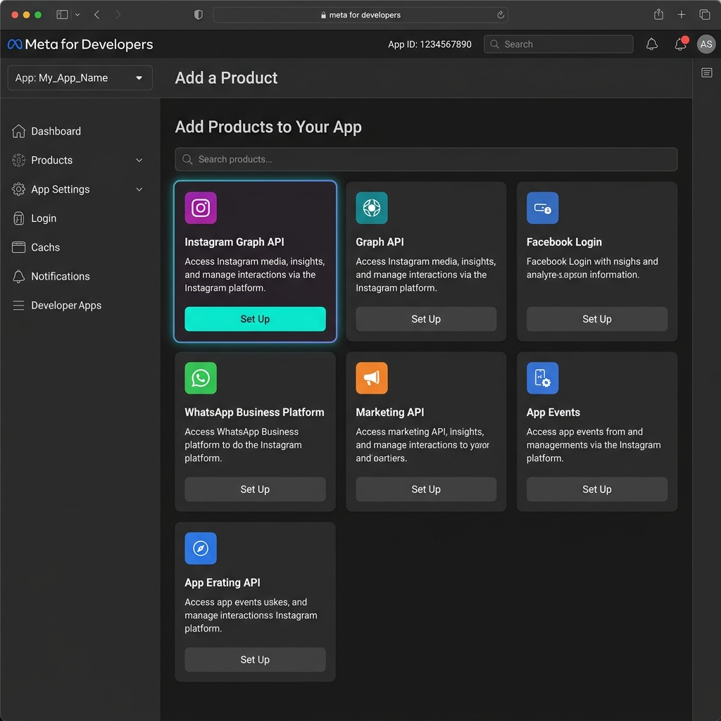 Thêm Instagram Graph API vào Meta App